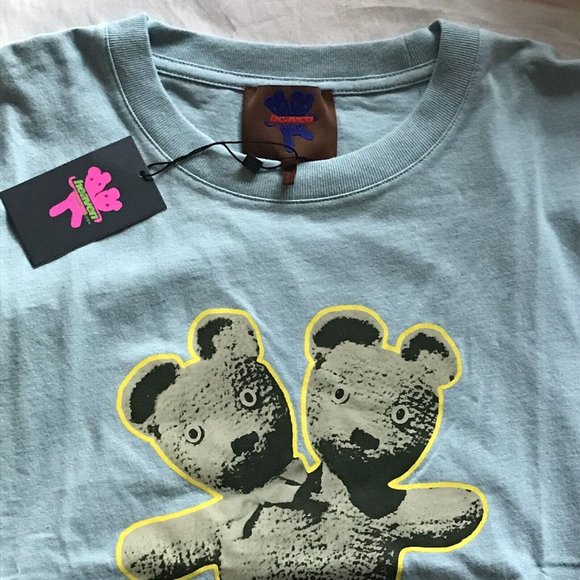 HEAVEN by MARC JACOBS DOUBLE-HEADED TEDDY BEAR T-SHIRT BLUE L NEW W/ TAGS! - Picture 12 of 12